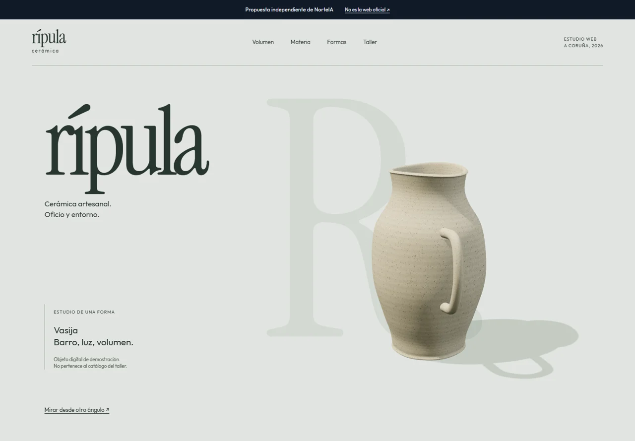 Propuesta web de NorteIA para Rípula